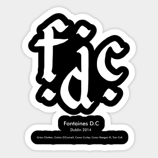 Fontaines DC Vintage Sticker